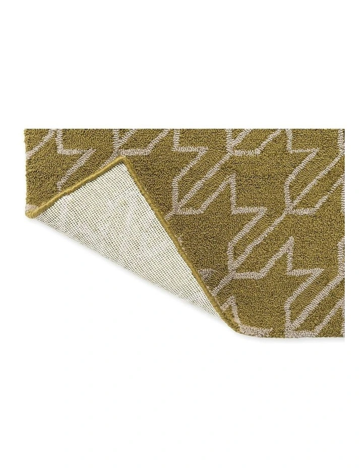 Houndstooth 455706 Outdoor Rug in Mustard image 6