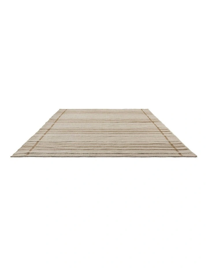 Zona Line 497601 Outdoor Rug in Sesame image 2