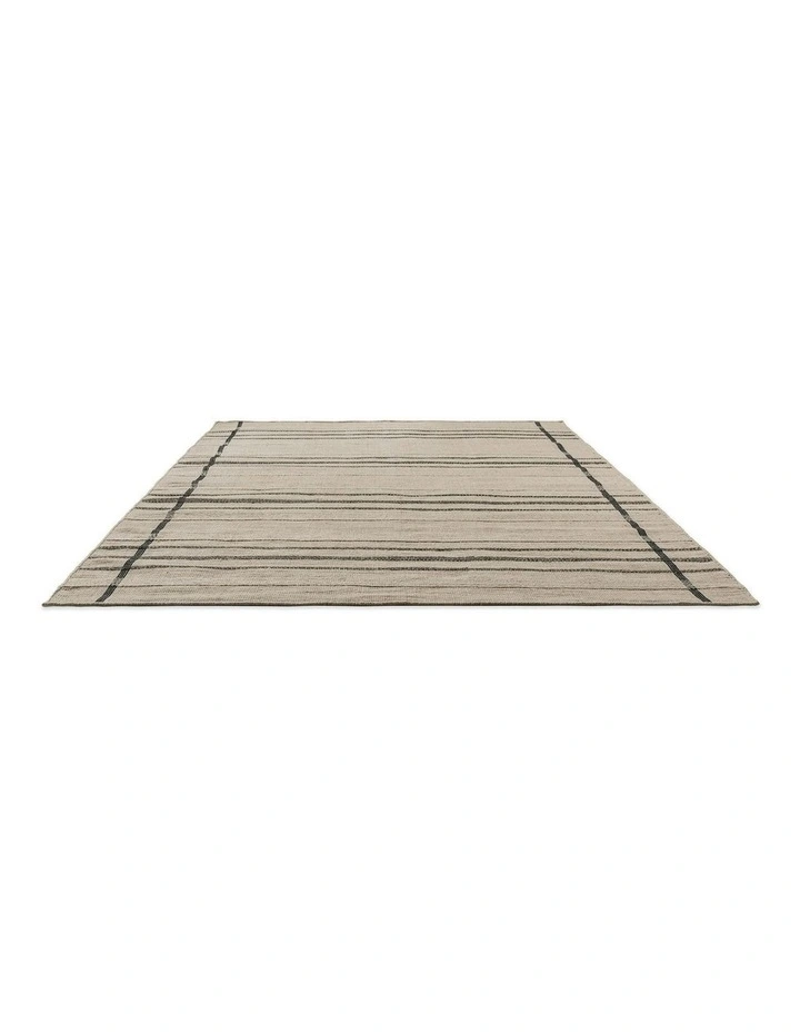 Zona Line 497605 Outdoor Rug in Charcoal image 2