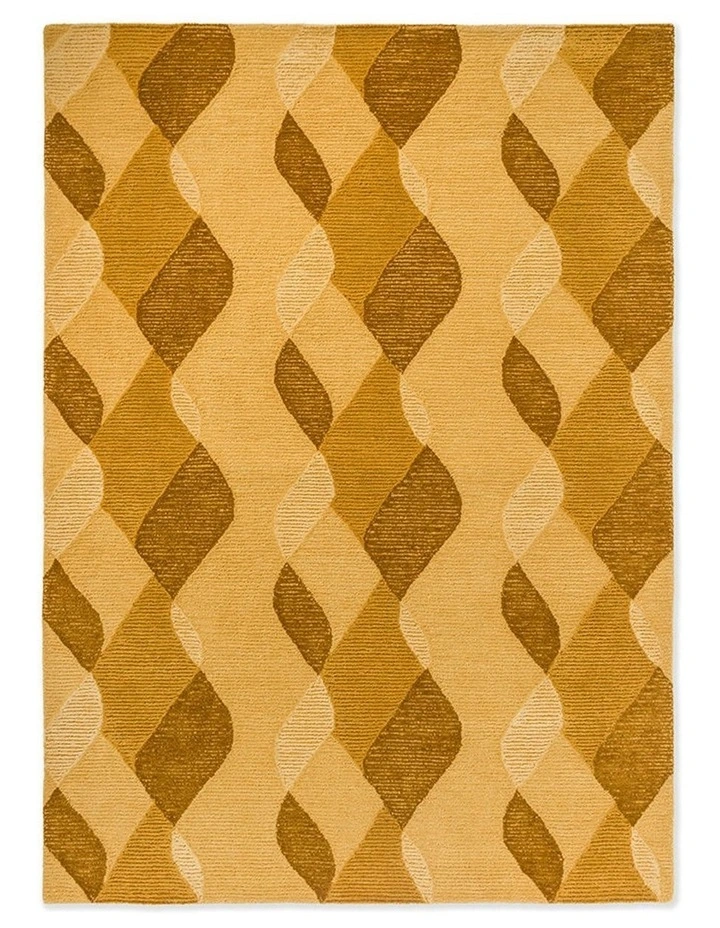 Decor Riff Straw Rug in Yellow image 1
