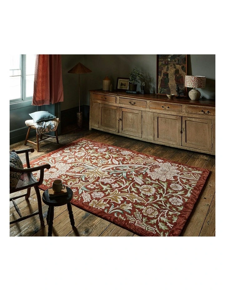 Trent House Rug in Red image 2