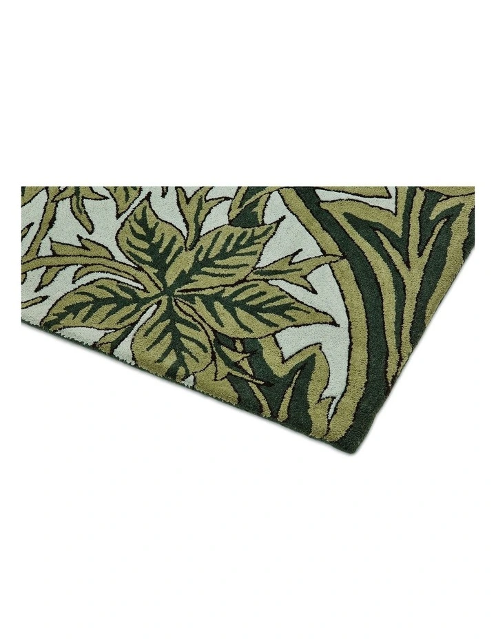 Bluebell Leafy Rug in Arbour Green image 6