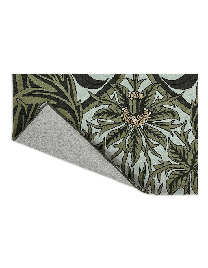 Bluebell Leafy Rug in Arbour Green image 7