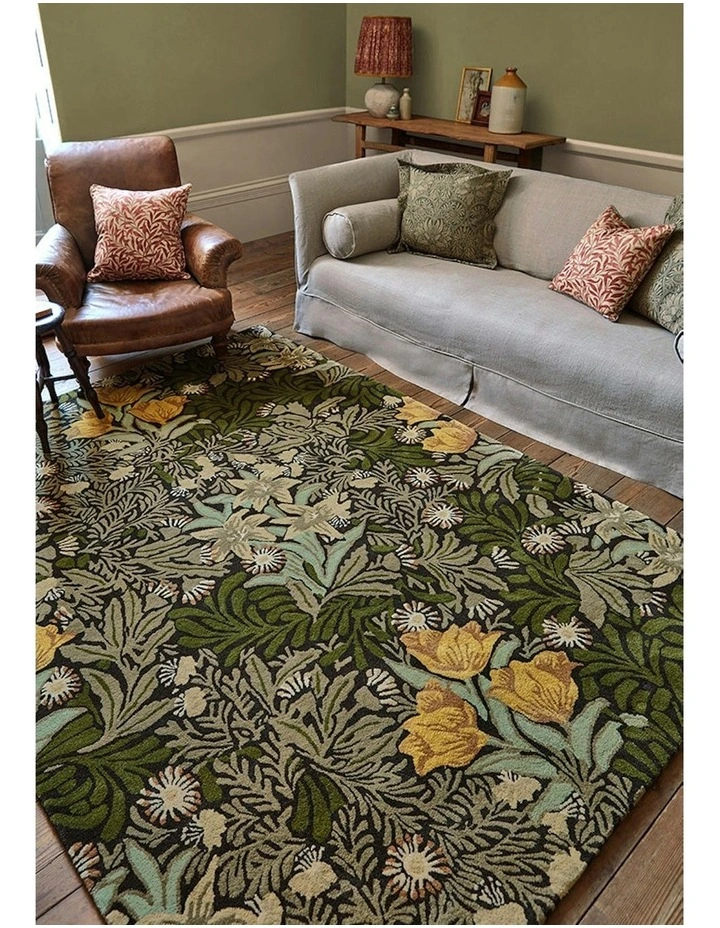 Bower Twining Rug in Vine Green image 3