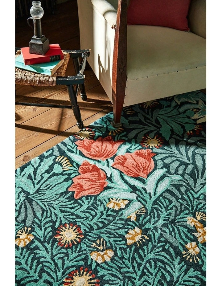 Bower Rug in Indigo image 3