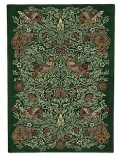 Bird Rug in Tump Green