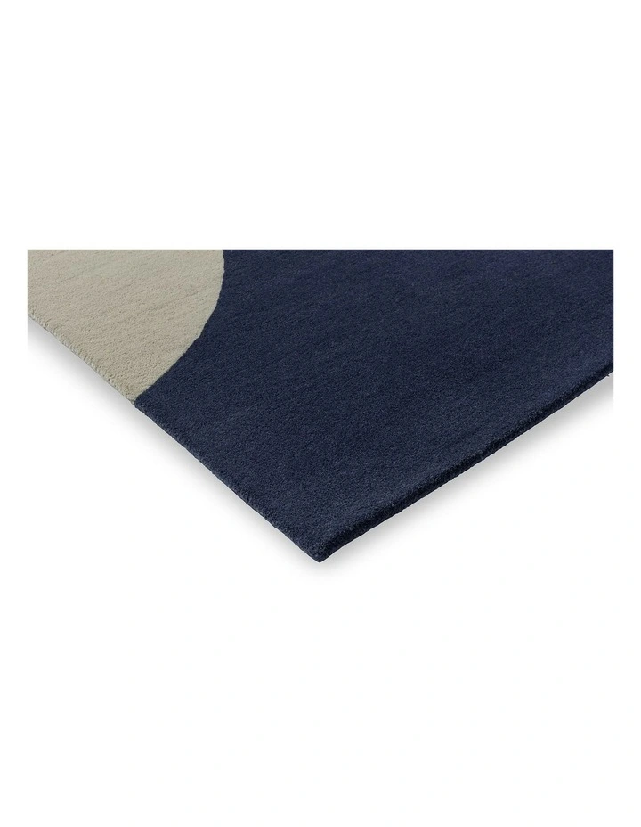 Geo Flower Rug in Denim image 6