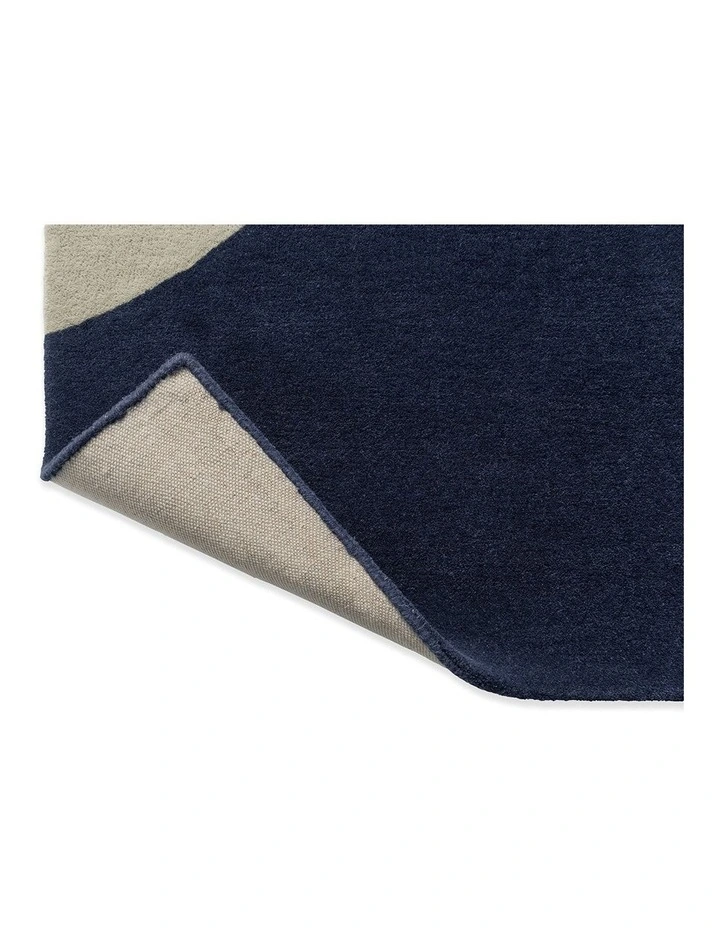 Geo Flower Rug in Denim image 7