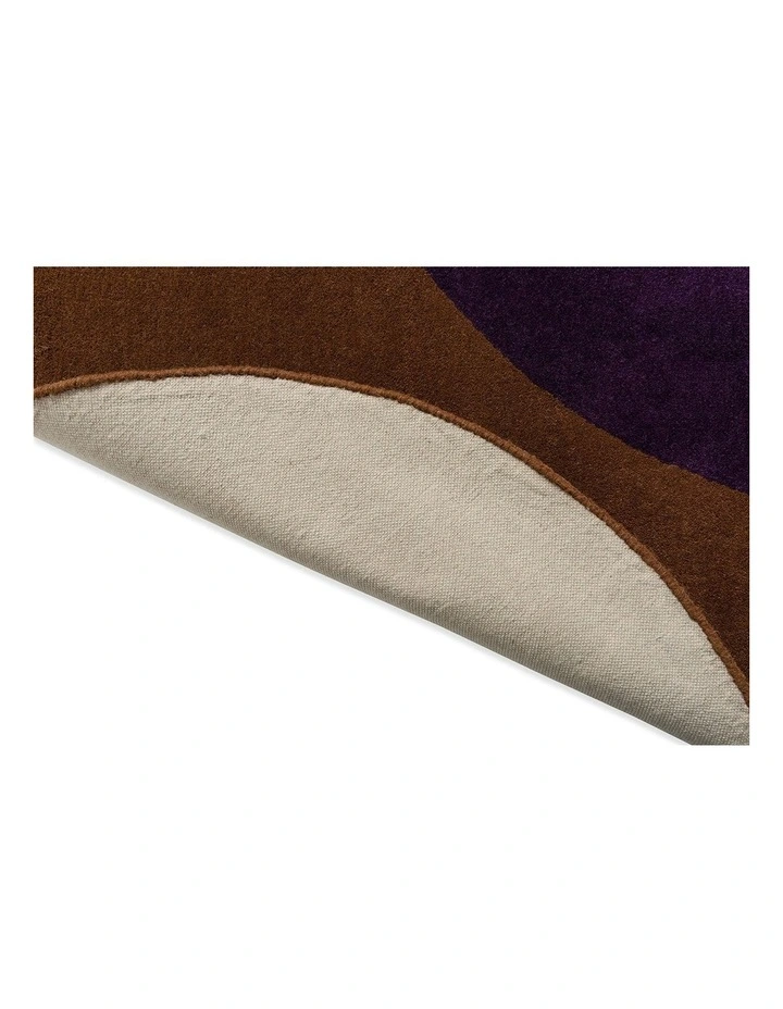 Flower Spot Rug in Chestnut/Violet image 5