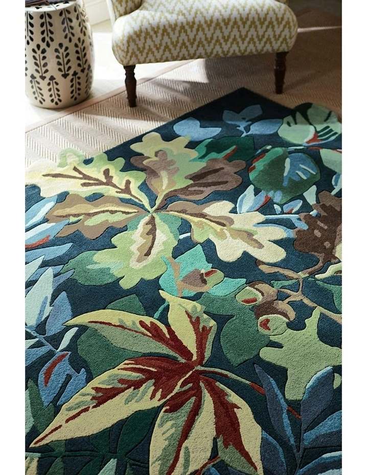 Sanderson Robin's Wood Rug In Forest Green | MYER