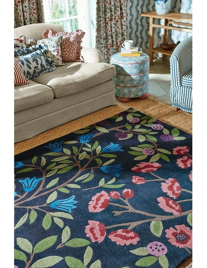 Foraging Rug in Indigo image 4