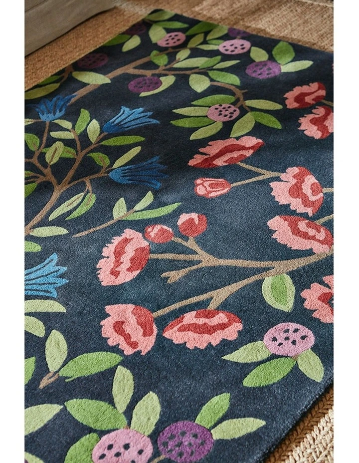 Foraging Rug in Indigo image 5