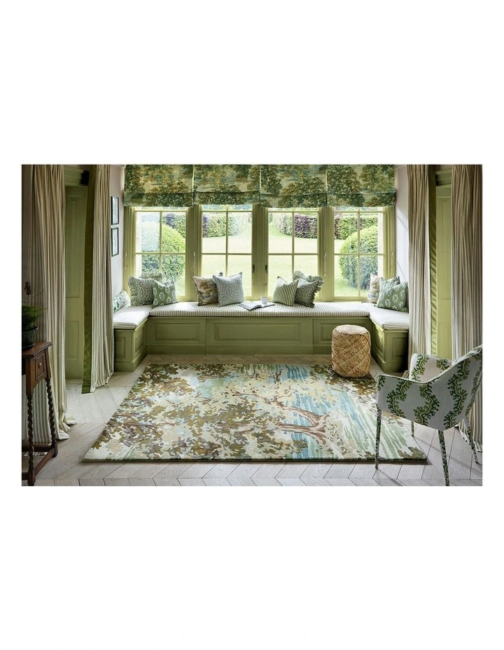 Sanderson Ancient Canopy Rug In Fawn/Olive Green MYER