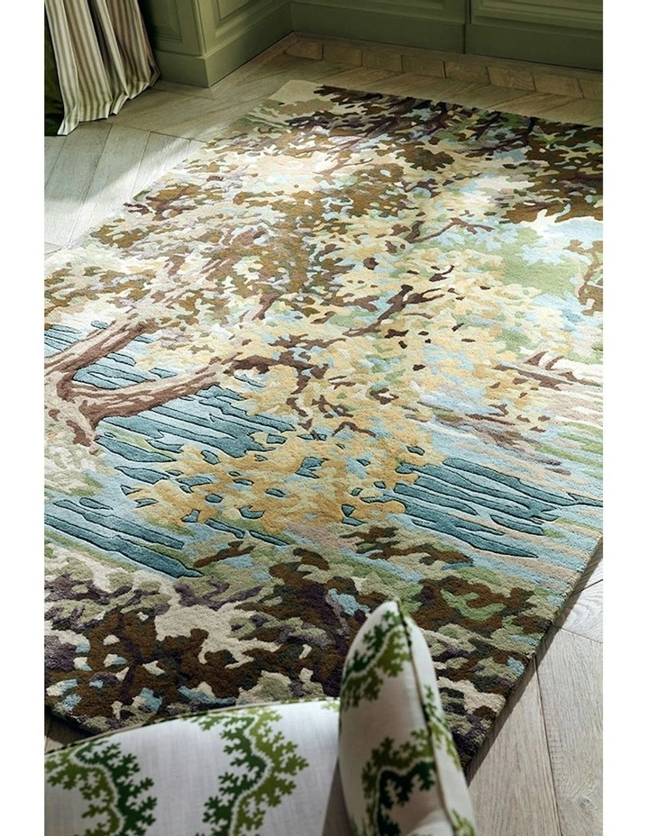 Sanderson Ancient Canopy Rug In Fawn/Olive Green MYER