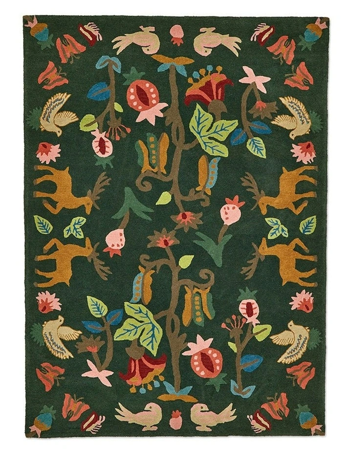 Forest Of Dean Rug in Green image 1