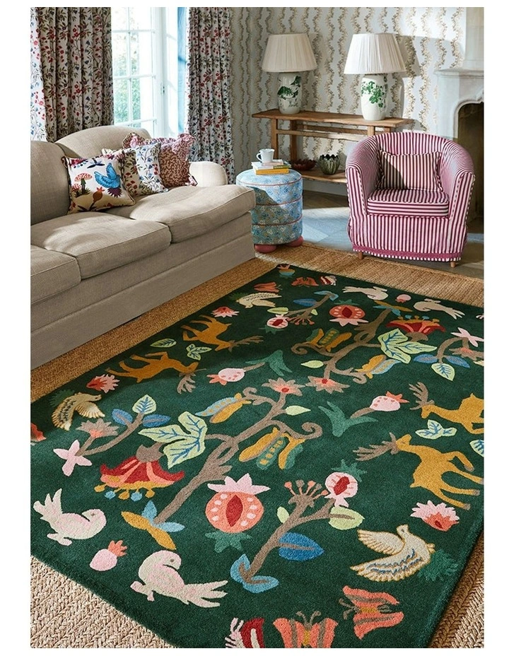 Forest Of Dean Rug in Green image 3