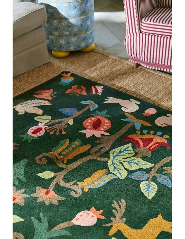 Forest Of Dean Rug in Green image 4