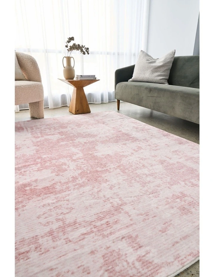 Revive Muse Washable Rug in Blush image 2