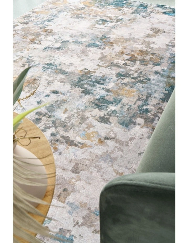 Revive Zane Marine Washable Rug in Beige image 3