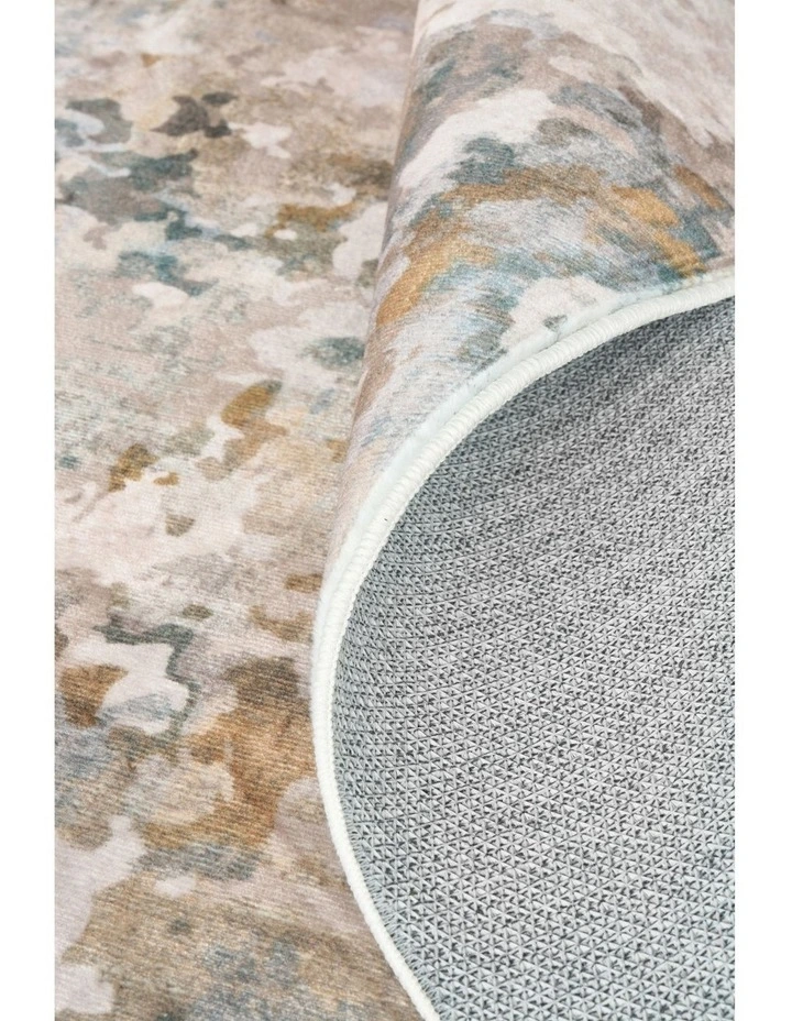 Revive Zane Marine Washable Rug in Beige image 6