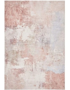 Revive Roxy Pastel Washable Rug in Blush