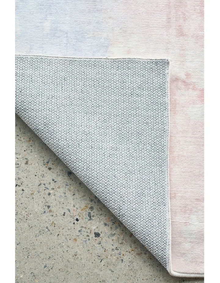 Revive Roxy Pastel Washable Rug in Blush image 7