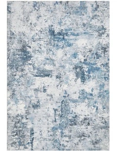 Revive Cato Washable Rug in Blue