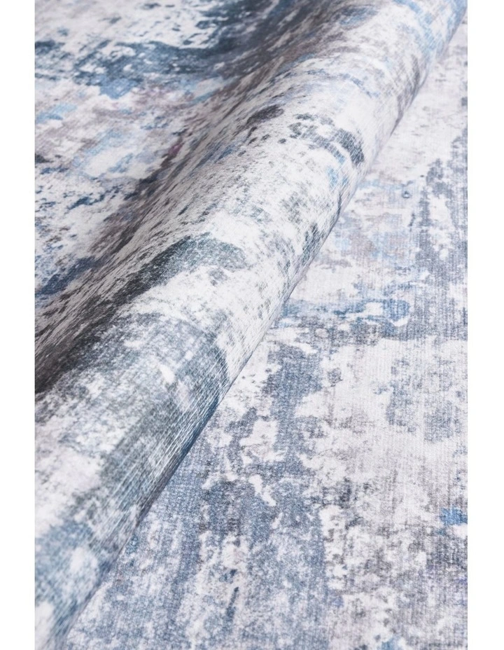 Revive Cato Washable Rug in Blue image 5