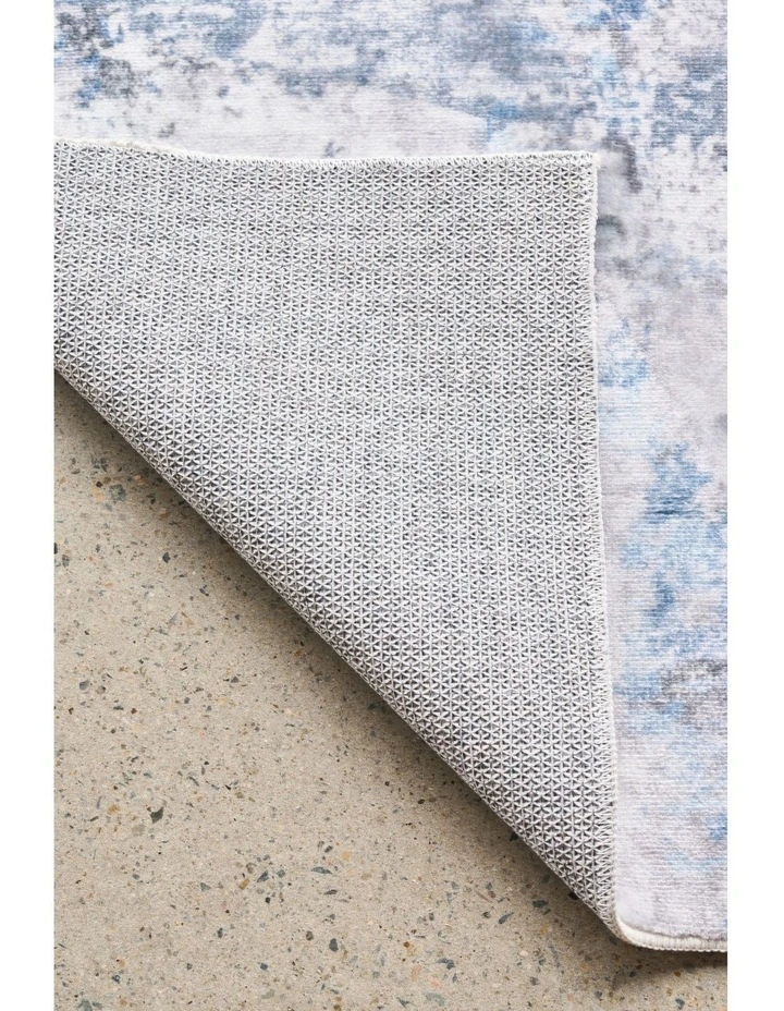 Revive Cato Washable Rug in Blue image 6