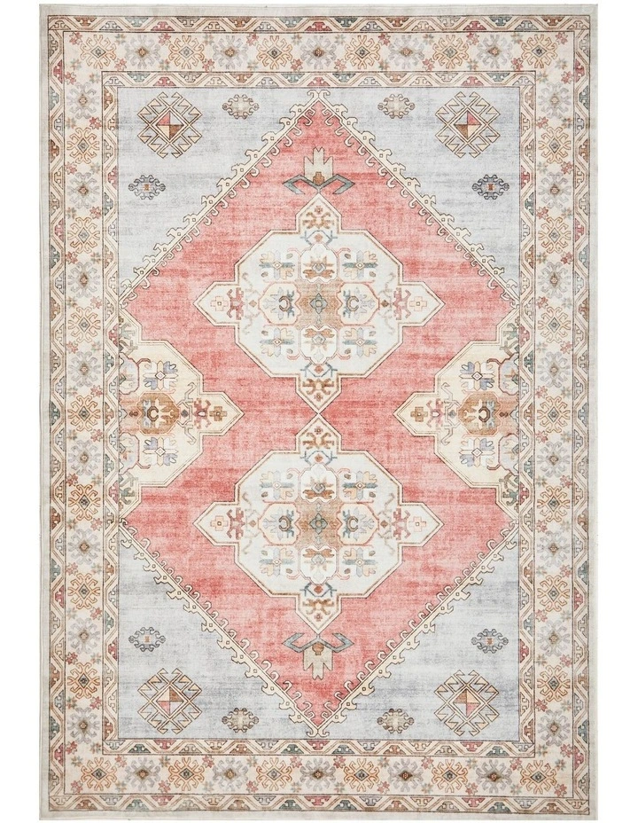 Revive Avril Rose Washable Rug in Rose image 1