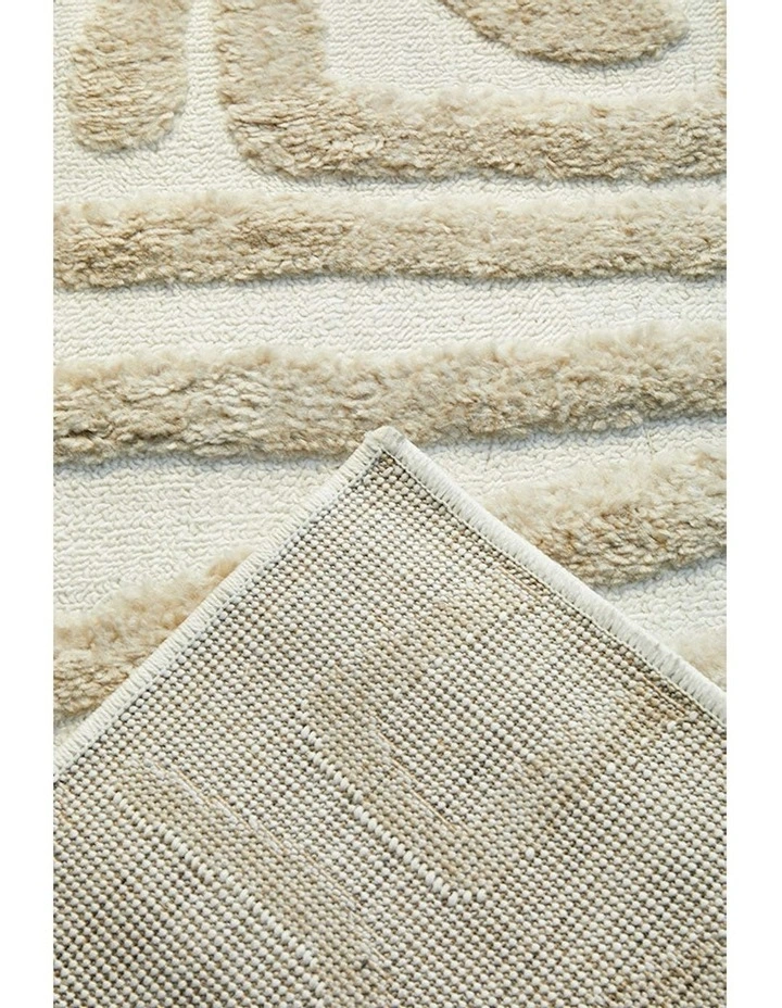 Marigold Jayla Abstract Art Rug in Beige image 4