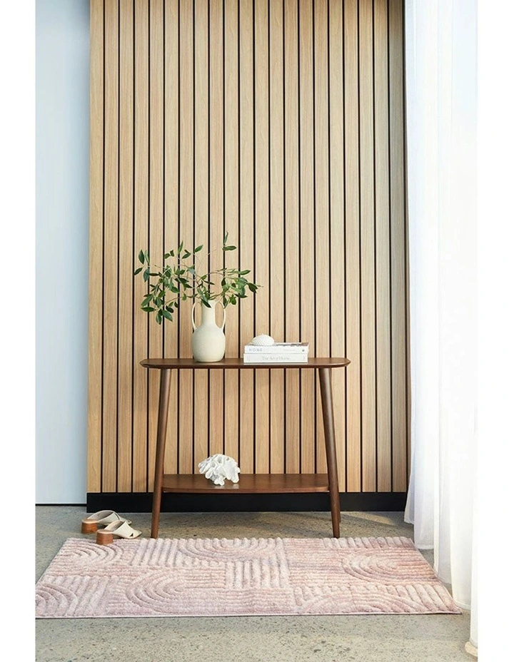 Marigold Jooji Curve Abstract Rug in Pink image 2