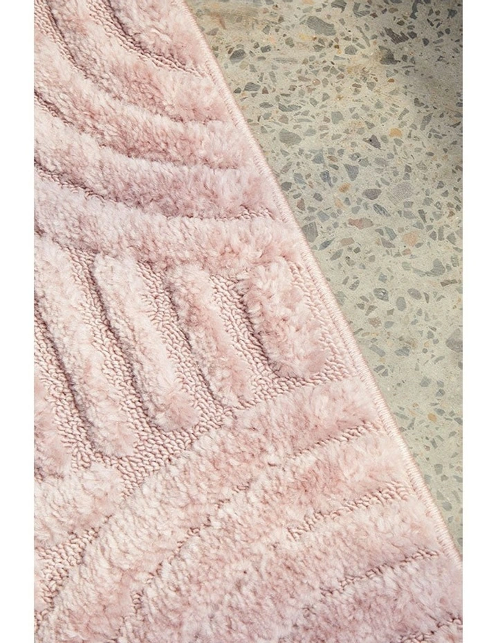 Marigold Jooji Curve Abstract Rug in Pink image 5