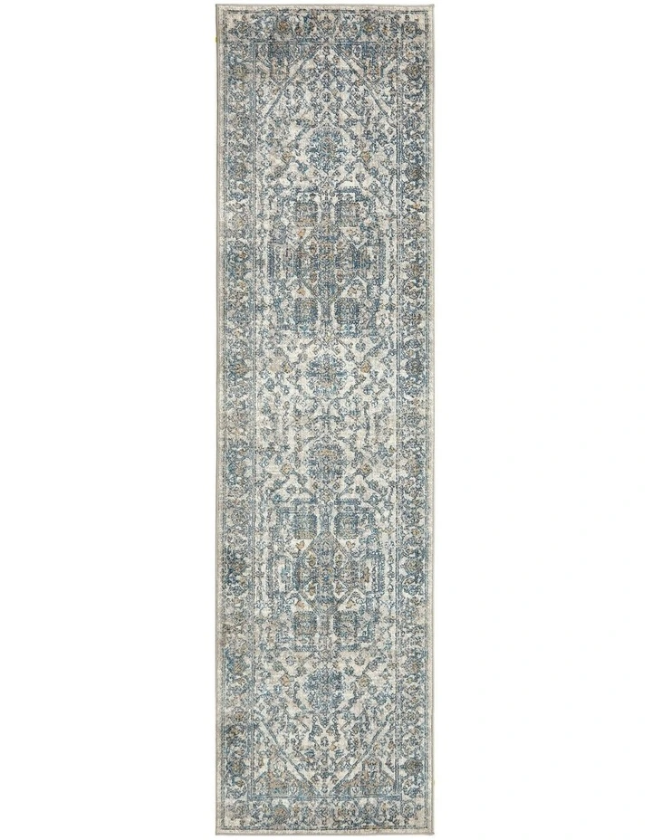 Sasha Runner Rug in Blue image 1