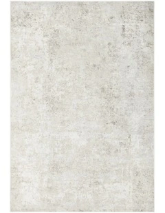 Revive Isla Marble Washable Rug in Cream