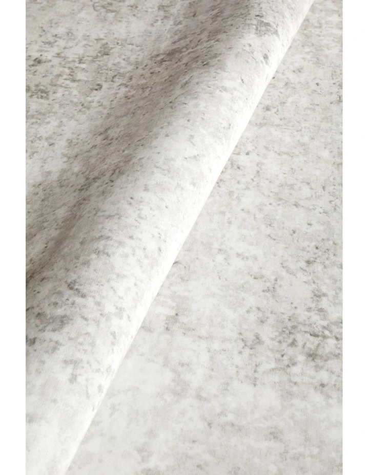 Revive Isla Marble Washable Rug in Cream image 7
