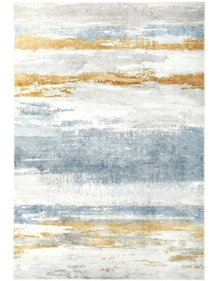 Revive Kyle Washable Rug in Blue image 1