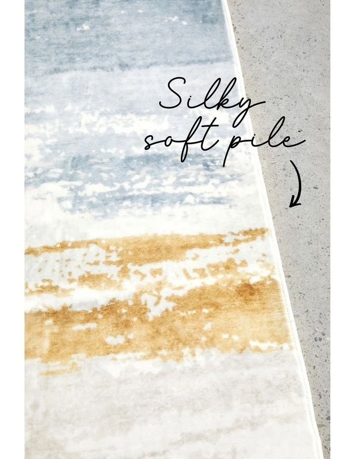 Revive Kyle Washable Rug in Blue image 4