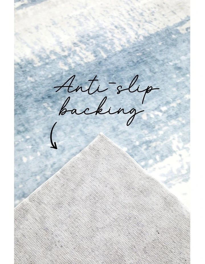 Revive Kyle Washable Rug in Blue image 5