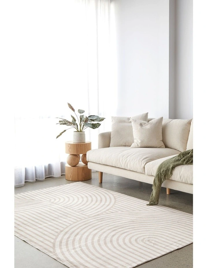 Revive Jett Washable Rug in Natural image 2