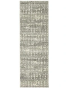Mirage Ashley Abstract Modern Runner Rug in Grey