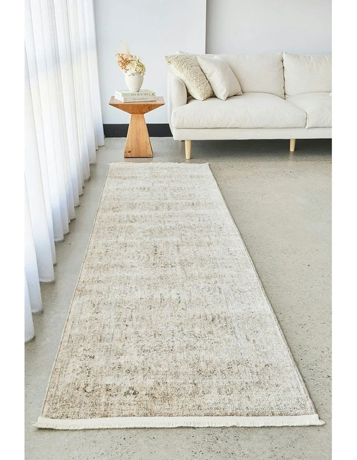 Bodrum Della Natural Runner Rug in Brown image 2