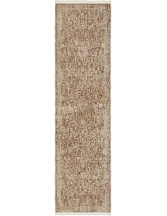 Bodrum Alvin Clay Runner Rug in Stone