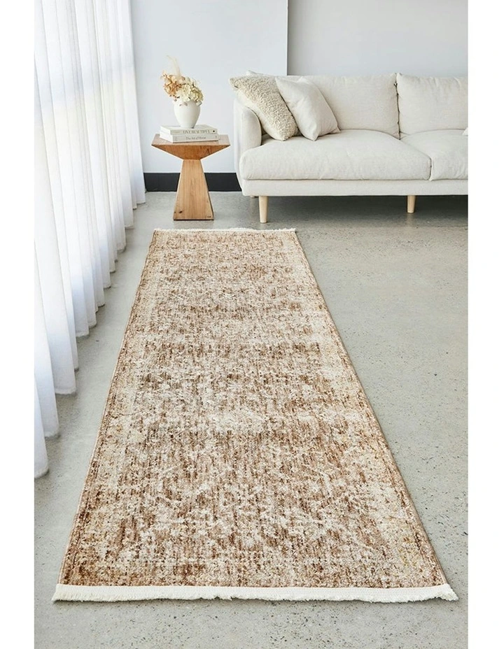 Bodrum Alvin Clay Runner Rug in Stone image 2
