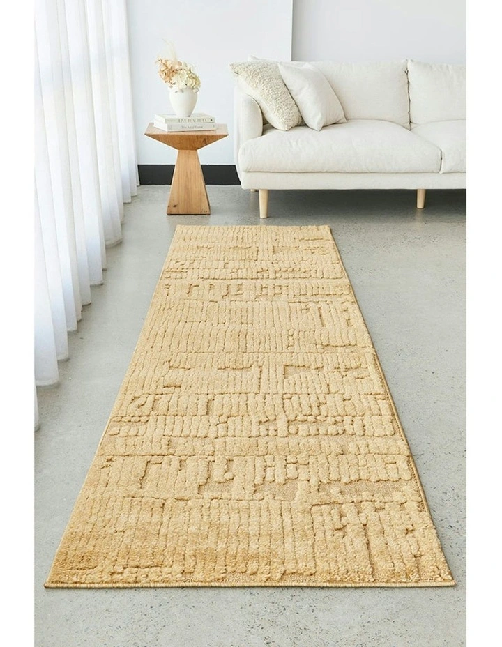 Haven Aliya Runner Rug in Gold image 2
