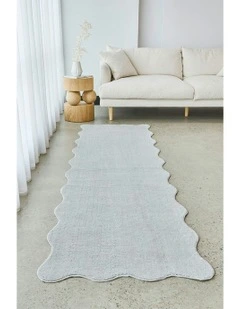 Evelyn Runner Rug in Silver