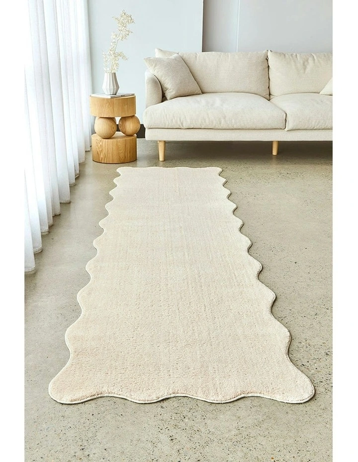 Evelyn Runner Rug in Beige image 1