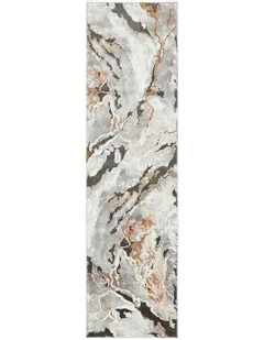 Mineral 222 Runner Rug in Rust