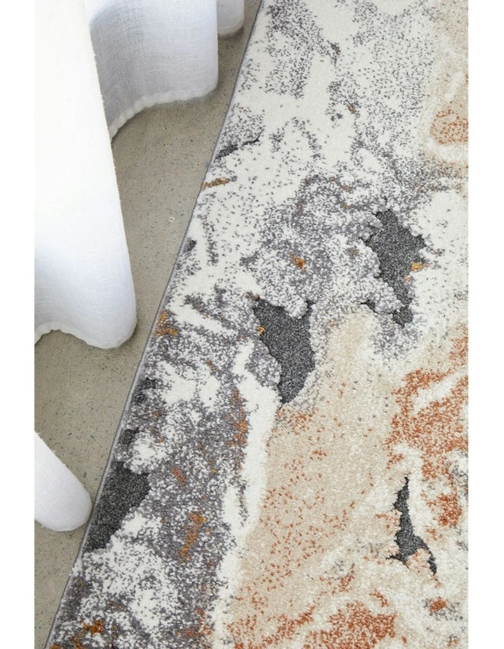 Mineral 222 Runner Rug in Rust image 4