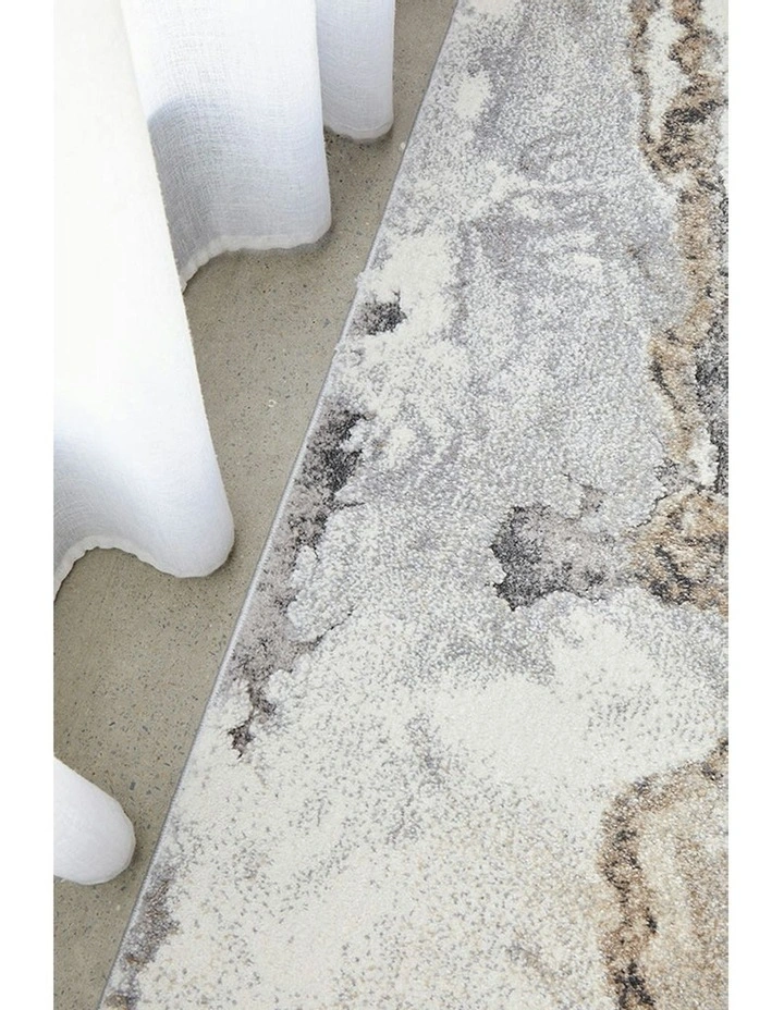 Mineral 222 Runner Rug in Natural image 4